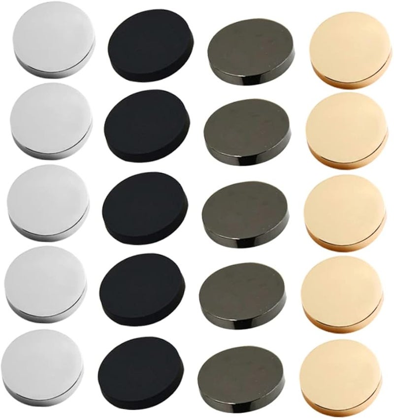 Housoutil 40pcs Metal Sewing Buttons For Coats Blouses Crafts Elegant Finish - Image 1